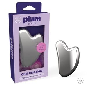 New Look Plum Beauty Stainless Steel Gua Sha - Silver